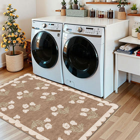 Othilic front porch rug adds warmth and inviting curb appeal.