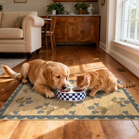 Othilic low-profile mat fits under doors for seamless transitions.
