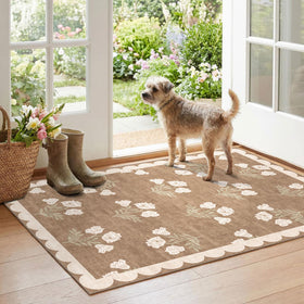 Othilic non-slip backing helps prevent slips in entryways and kitchens.