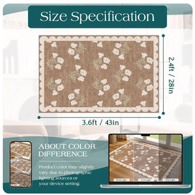 Othilic tan boho neutral design complements farmhouse and cottagecore decor.