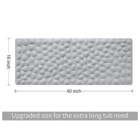 OTHWAY bath mat 40x16 inches covers most tubs for full coverage.