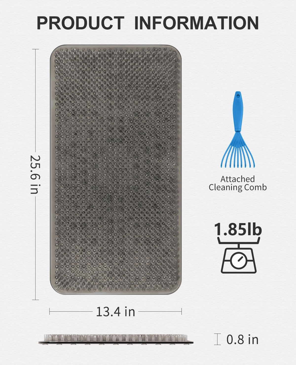 OTHWAY machine-washable bath mat simplifies cleaning after use.