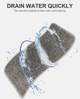 OTHWAY non-slip shower mat with strong suction for secure showers.