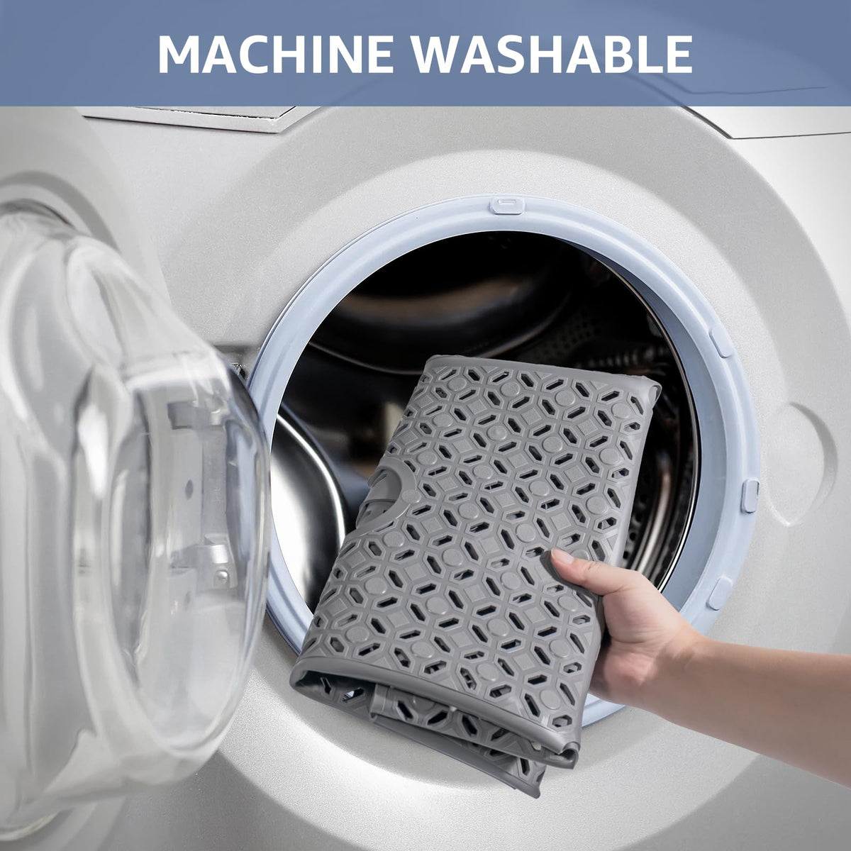 OTHWAY foldable shower mat design fits easily in closet
