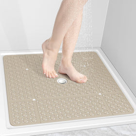 OTHWAY Square Shower Mat provides ample 27x27 coverage for a safer shower.