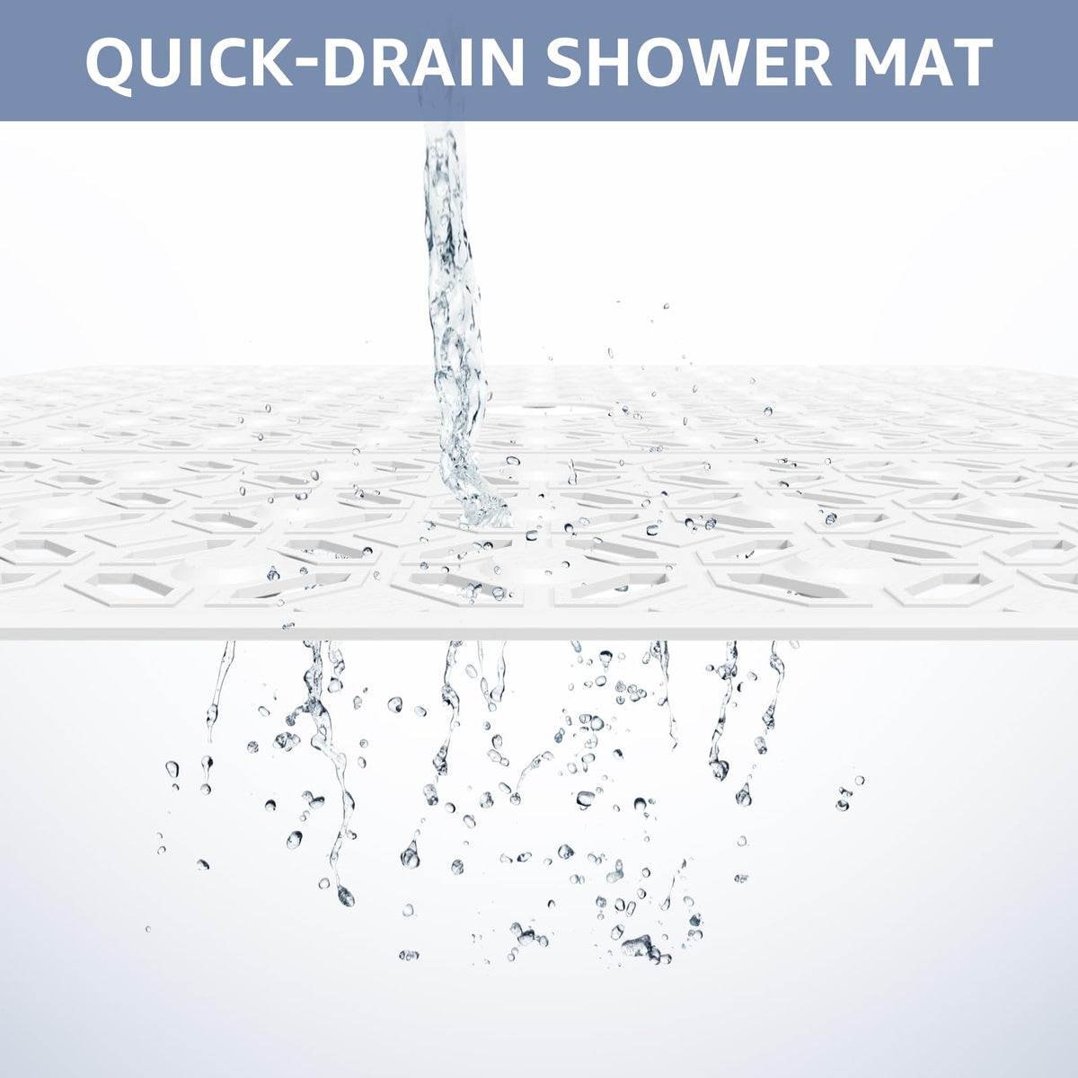 224 suction cups keep the mat firmly in place on the floor
