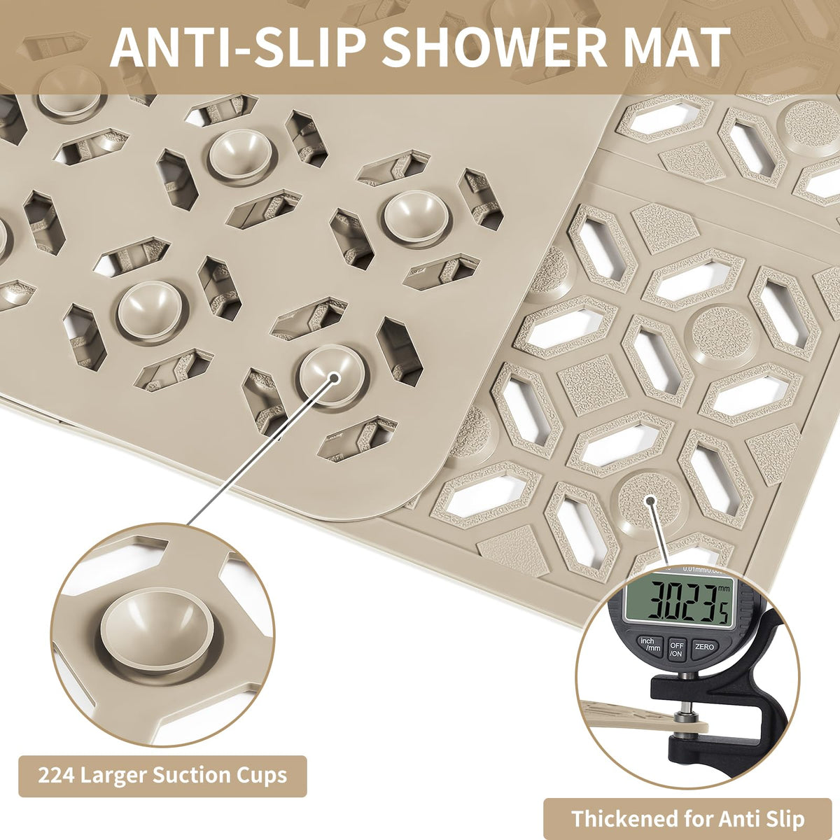 OTHWAY mat with anti-slip texture improves grip for families with kids.