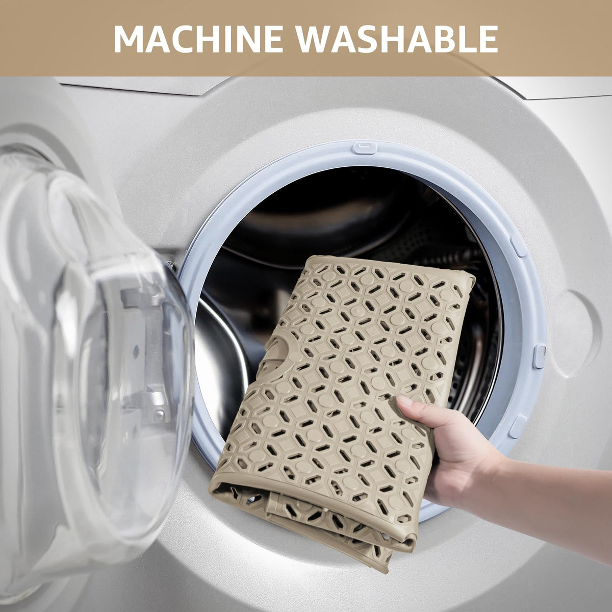 OTHWAY mat is machine washable for easy cleaning.