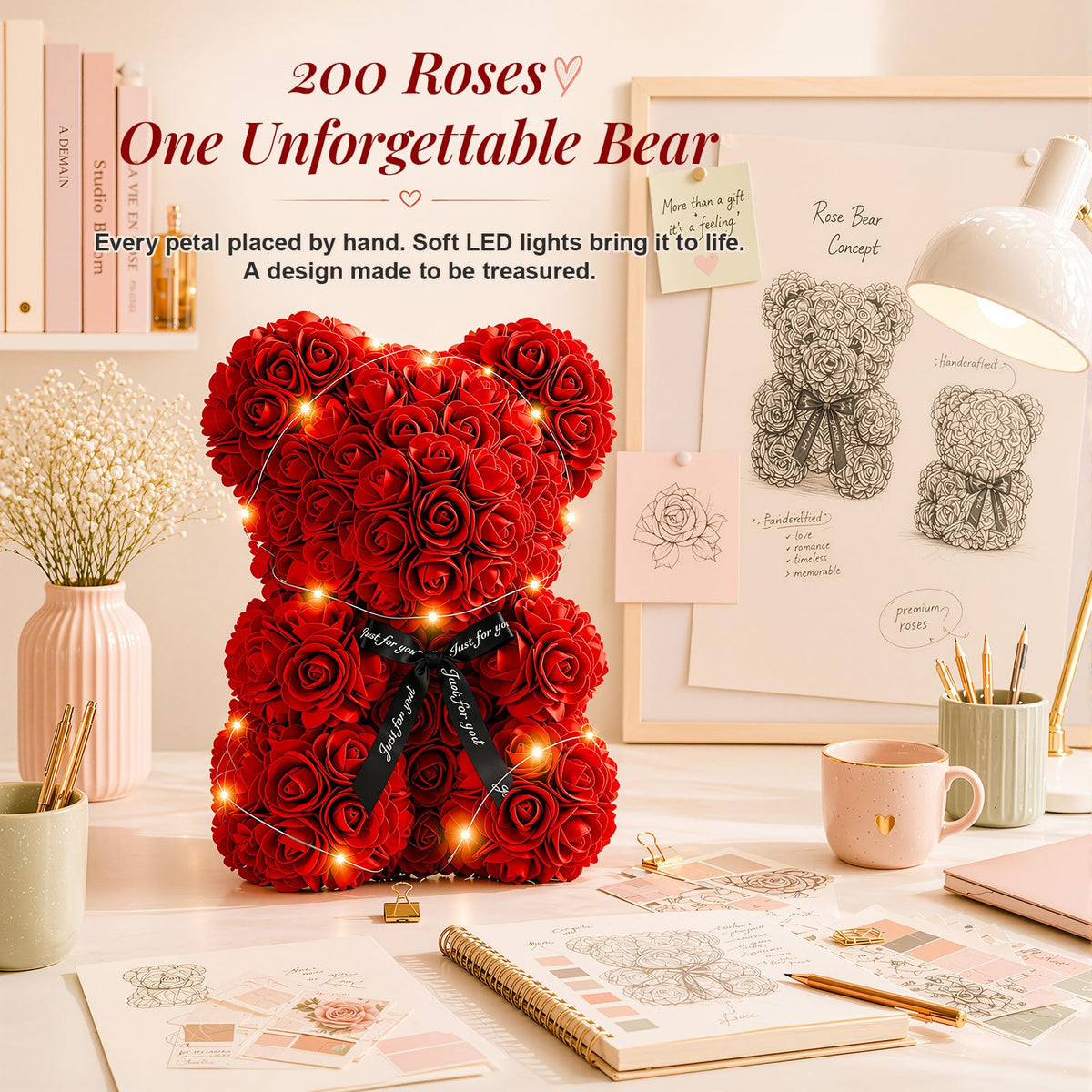 Otlonpe LED bear glow provides warm ambiance for special occasions