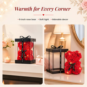 Otlonpe nearly-200-roses bear emphasizes everlasting bloom without fading
