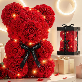 Otlonpe preserved roses bear in gift box showcases timeless beauty and premium craftsmanship
