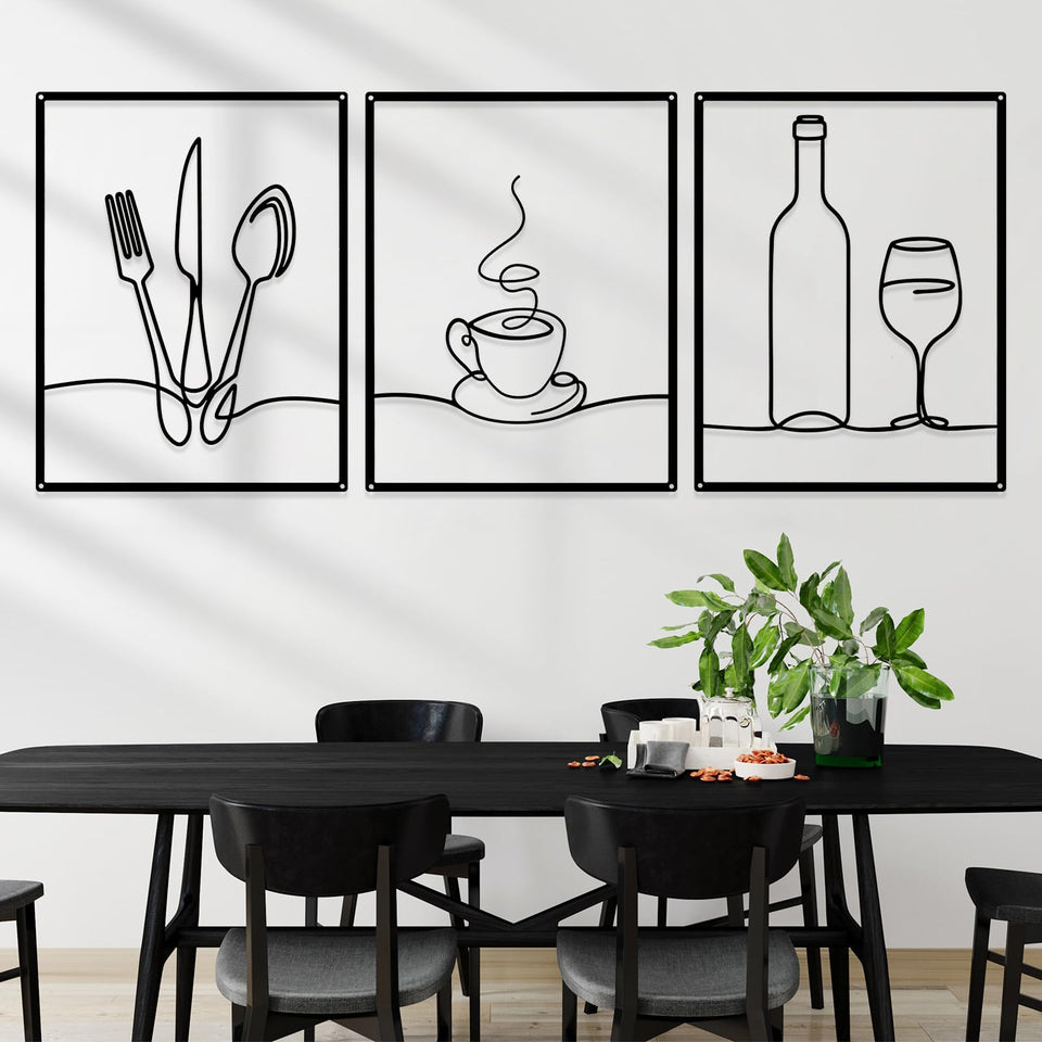 Otoolling chef-tools crossed sign adds modern flair to kitchen walls with a rust resistant finish