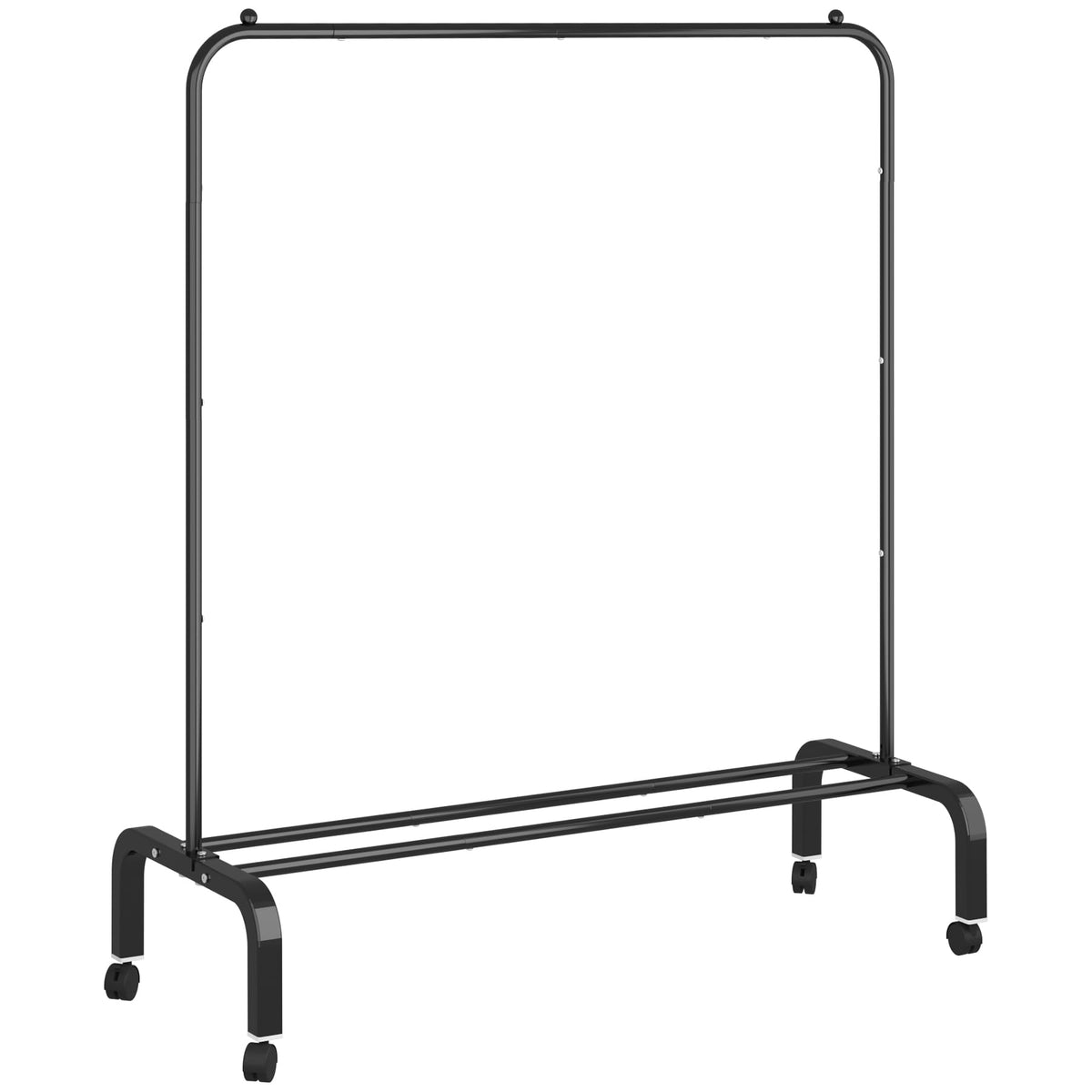 OTROUWORHT rolling clothes rack with wheels in action for easy mobility.