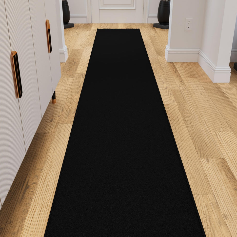 Ottomanson hallway runner rug in full view, non-slip for busy entryways.