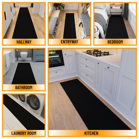 Ottomanson rug with rubber backing provides stable placement on floors.