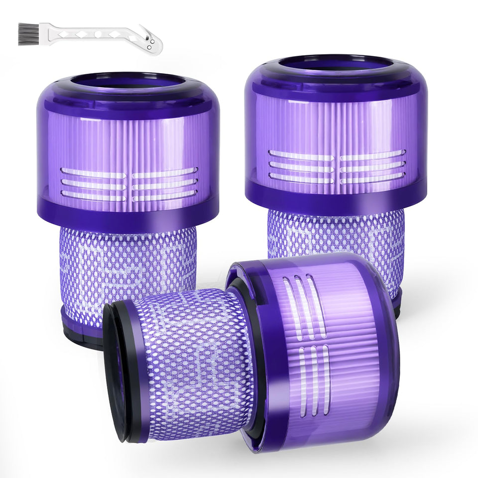 OTTWL Dyson V11 3-pack filters close-up showing the replacement set