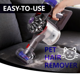 OTTWL mini brush head for Dyson V10, tackles pet hair on couches