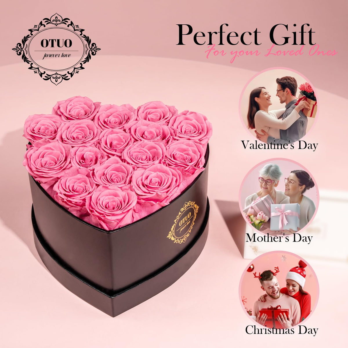 Otuo elegant rose box pink collection for refined gifting.