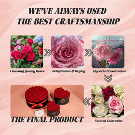 Otuo eternal roses displayed as a keepsake memory for loved ones