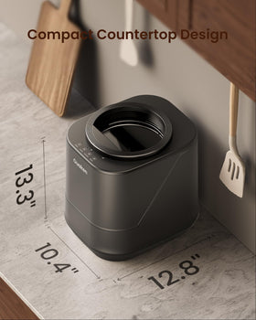 Ouaken carbon-filter interior shows odor-control feature for clean kitchen air.