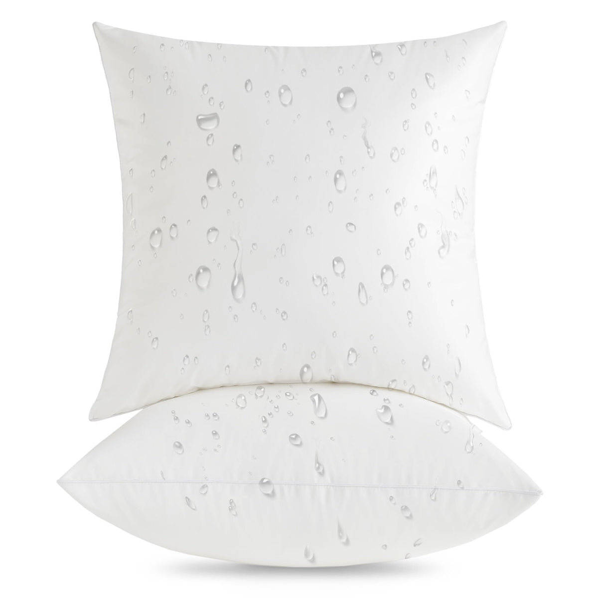 Oubonun 16x16 outdoor pillow inserts front view with waterproof durability for patios.