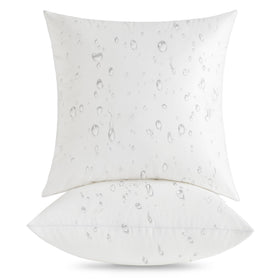 Oubonun 16x16 outdoor pillow inserts front view with waterproof durability for patios.