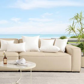 Oubonun 16x16 outdoor pillow inserts hidden zipper for easy adjustability.