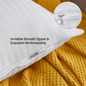 Oubonun hidden zipper pillow insert blends neatly with any cover for a seamless finish.