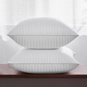 Oubonun stripe-pattern pillow cover with diagonal weave for durable décor