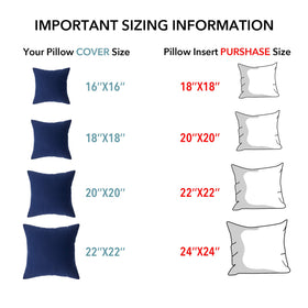 Oubonun 2-piece set upgrades decor with white cushions and reliable fill.
