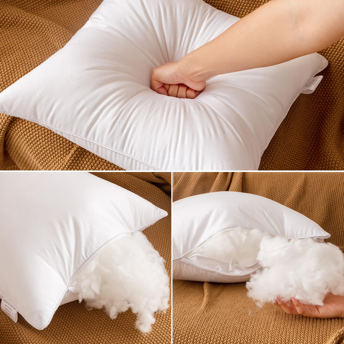 Oubonun plush 3D polyester fill maintains shape and comfort.
