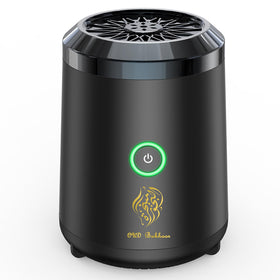 OUD Bukhoor portable USB burner, top view, compact design for travel-friendly aroma.