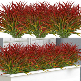Ouddy Decor 16 bundles outdoor artificial plants assembly for patio decor.