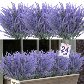 Ouddy Decor 24 lavender bundles packaged for bulk decorating and easy use