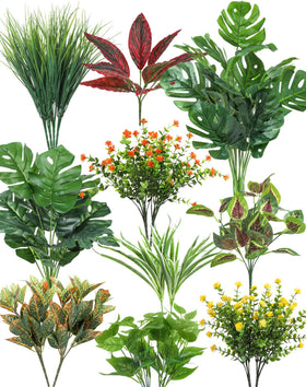 Ouddy Decor boxwood stems outdoor add lifelike greenery to entryways.