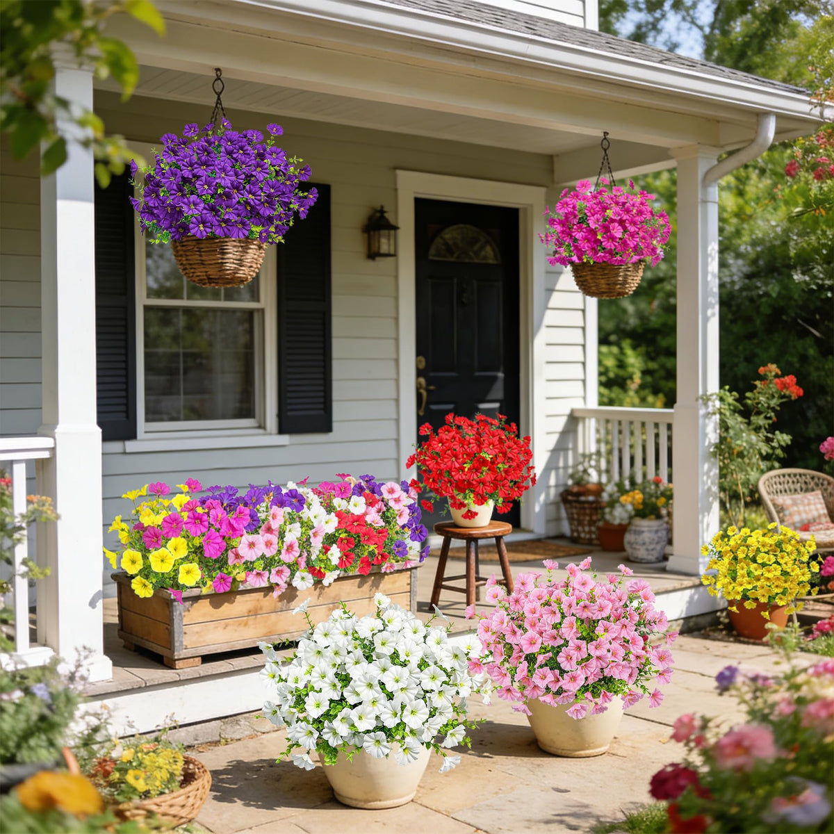 Ouddy Decor colorful flower bundles in red, yellow, pink brighten spaces