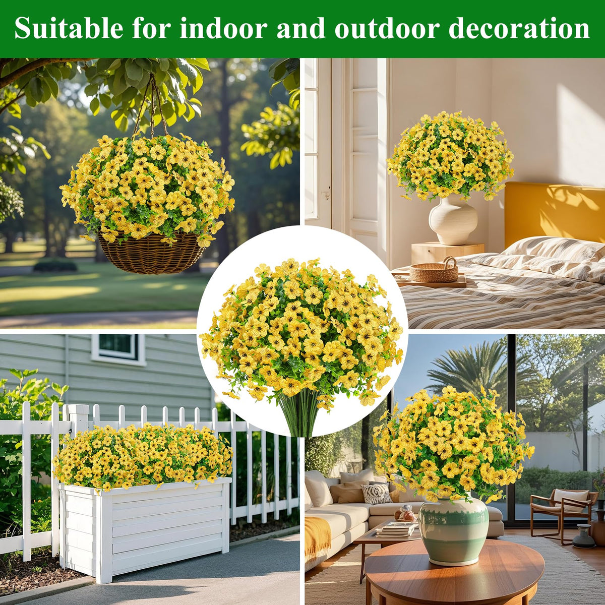 Ouddy Decor ideal for garden, porch, windows, and tables.