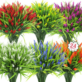Ouddy Decor lavender bundles outdoor collection for porch decor and color impact.