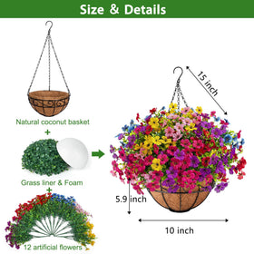 Ouddy Decor semi circular grass ball displays natural focal point to porches and windows.