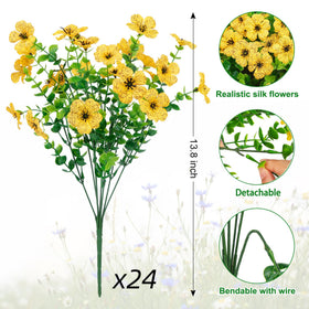 Ouddy Decor seven-stem bundles showcase vivid texture for easy arrangements.