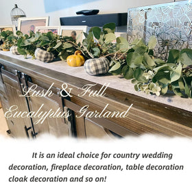 Ouddy Decor silver dollar eucalyptus garland arch drape for entrances.
