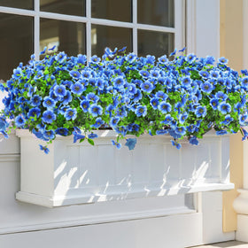 Ouddy Decor UV-resistant blue flowers for durable outdoor displays