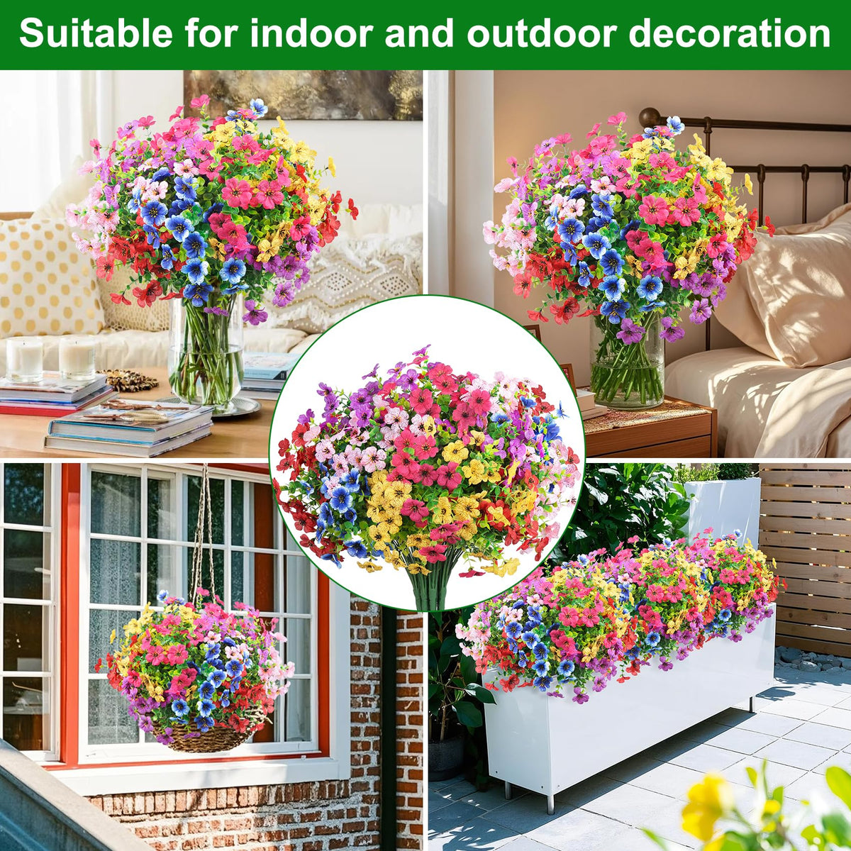 Ouddy Decor yellow mix creates sunny accents for tables or windows.