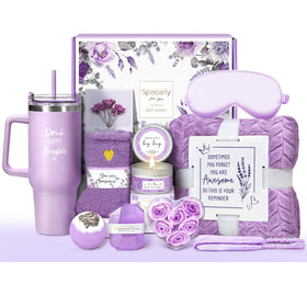 Oufrenn lavender candle for a calming spa atmosphere at home