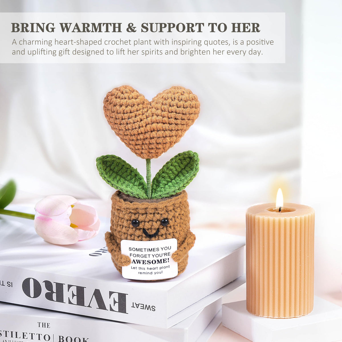 Oufrenn natural soy wax candle, creating a calming home atmosphere