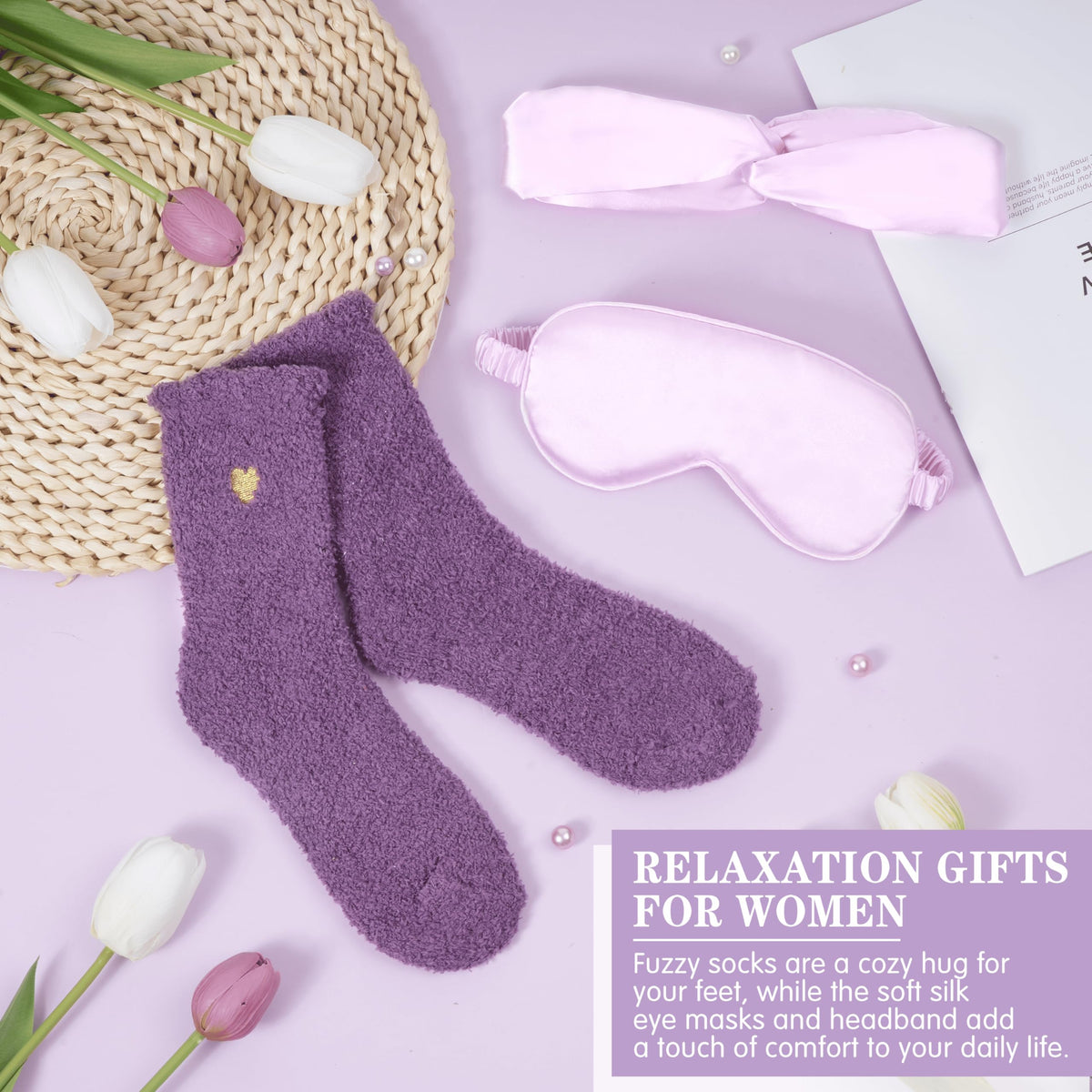 Oufrenn soft fuzzy socks perfect for cozy at-home pampering