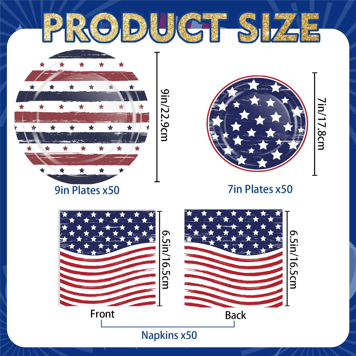 OuMuaMua disposable tableware with bold flag design for celebrations.