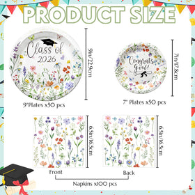 OuMuaMua Wildflower napkins in coordinating colors for celebrations