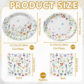 OuMuaMua wildflower napkins design A complements table styling with coordinated flair
