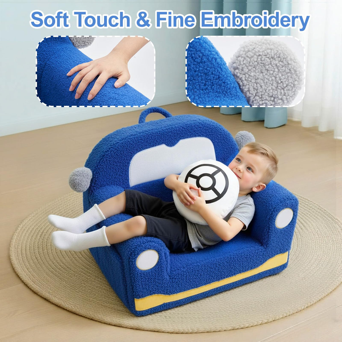 OUOZZZ Kids Chair built-in handle enables easy carrying for kids